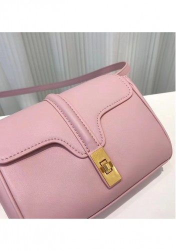 Shimanne Calfskin Shoulder Mini Bag Pink