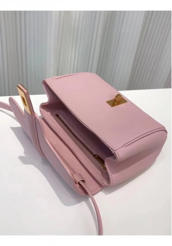 Shimanne Calfskin Shoulder Mini Bag Pink