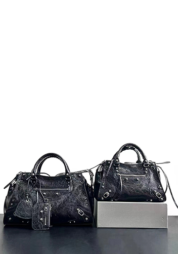 The Route 66 Brushed Leather Large Tote Black