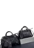 The Route 66 Brushed Leather Large Tote Black