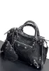 The Route 66 Brushed Leather Large Tote Black
