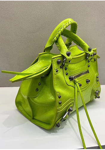 The Route 66 Brushed Leather Medium Tote Green