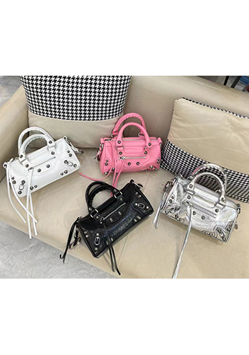The Route 66 Brushed Leather Mini Bag Black
