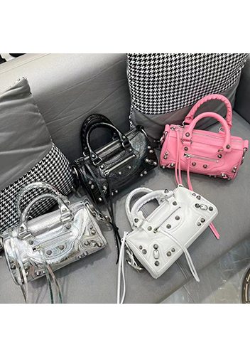 The Route 66 Brushed Leather Mini Bag Pink
