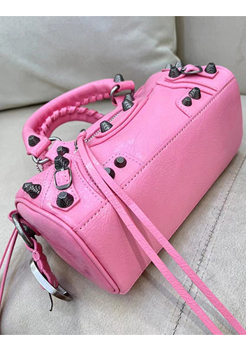 The Route 66 Brushed Leather Mini Bag Pink