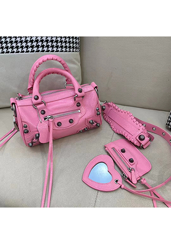 The Route 66 Brushed Leather Mini Bag Pink