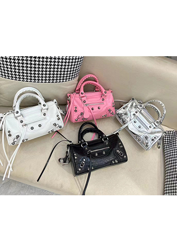 The Route 66 Brushed Leather Mini Bag Silver