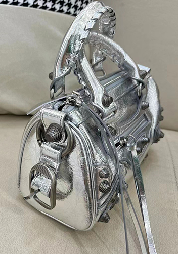 The Route 66 Brushed Leather Mini Bag Silver