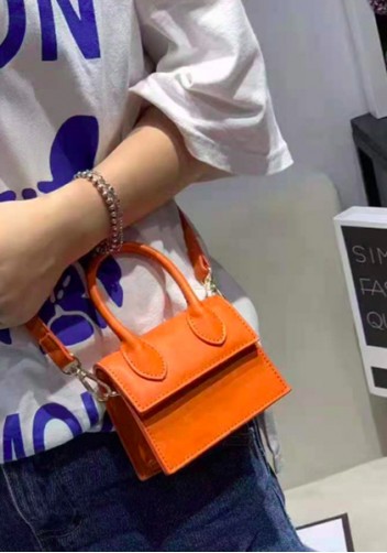 Small Is Beautiful Mini Bag Vegan Leather Orange