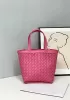 Mia Woven Leather Flip Flap Tote Pink