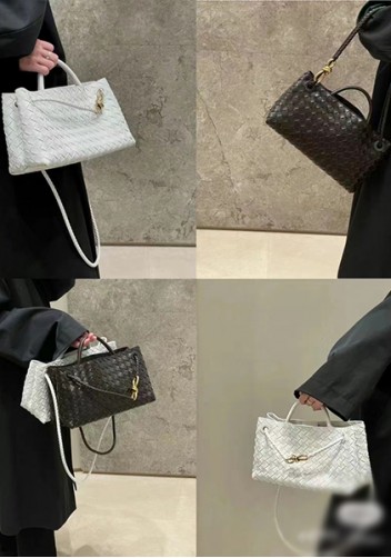 Allegria Woven Horizontal Leather Shoulder Bag Green