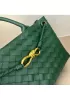 Allegria Woven Horizontal Leather Shoulder Bag Green