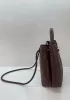 Allegria Woven Small Leather Shoulder Bag Choco
