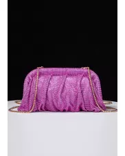 Elise Crystal-Embellished Pouch Violet