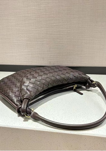 Gemini Woven Shoulder Bag Choco