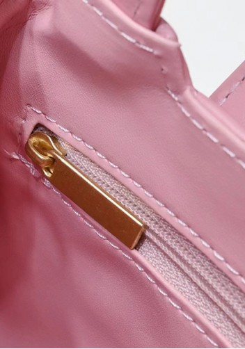 Adele Flap Top Handle Leather Shoulder Bag Pink