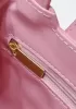 Adele Flap Top Handle Leather Shoulder Bag Pink