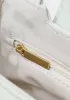 Adele Flap Top Handle Leather Shoulder Bag White
