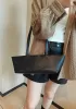 Adrienne Cropped Patchwork Leather Tote Black