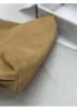 Adrienne Suede Leather Shoulder Bag Beige