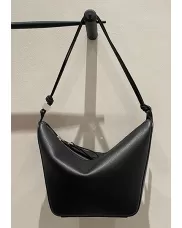Adrienne Leather Hobo Bag Black