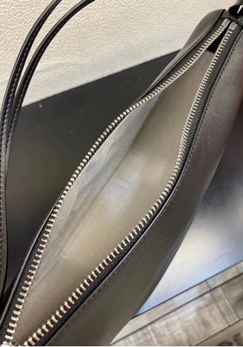 Adrienne Leather Hobo Bag Black