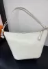 Adrienne Leather Hobo Bag White