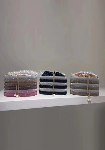 Elise Crystal-Embellished Bucket Multicolor