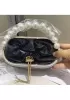 Elise Crystal-Embellished Bucket Silver Black