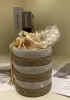 Elise Crystal-Embellished Bucket Silver Champagne
