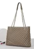 Rosa Tote Quilted Lambskin Leather Khaki