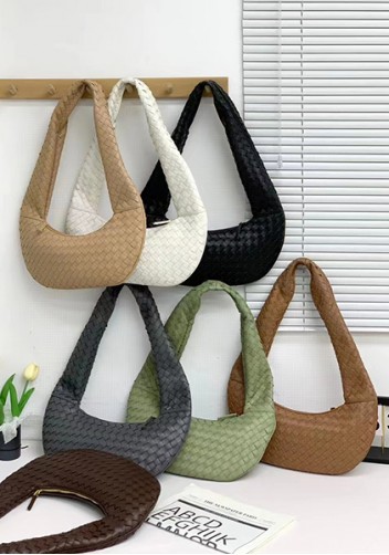 Dina Slouchy Intrecciato Leather Tote Beige