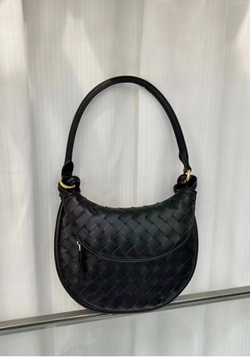 Gemini Woven Shoulder Small Bag Black