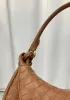 Gemini Woven Shoulder Small Bag Camel