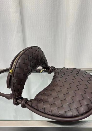 Gemini Woven Shoulder Small Bag Choco