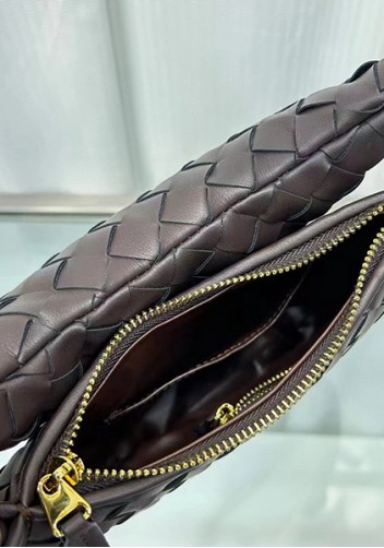 Gemini Woven Shoulder Small Bag Choco