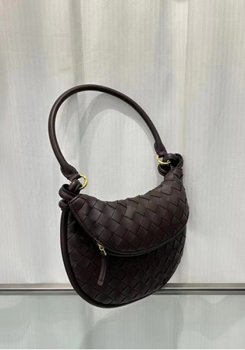 Gemini Woven Shoulder Small Bag Choco
