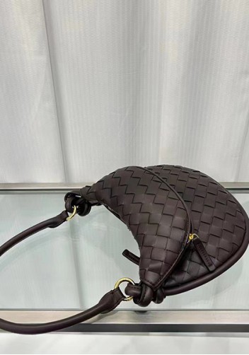 Gemini Woven Shoulder Small Bag Choco