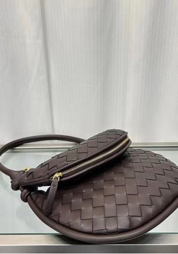 Gemini Woven Shoulder Small Bag Choco