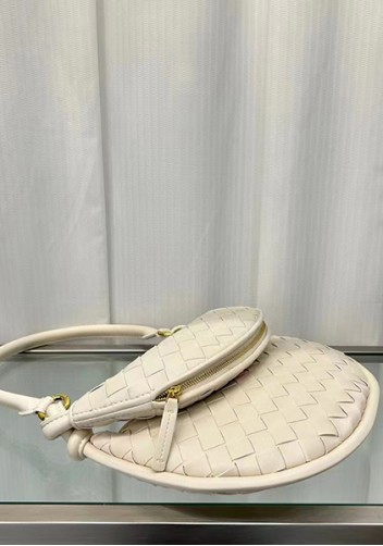 Gemini Woven Shoulder Small Bag Cream