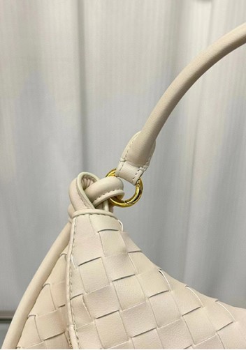 Gemini Woven Shoulder Small Bag Cream