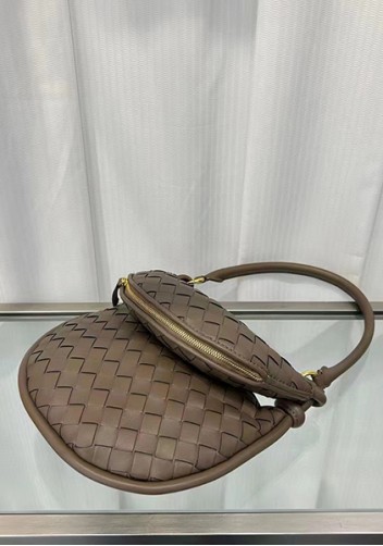 Gemini Woven Shoulder Small Bag Earthy Brown
