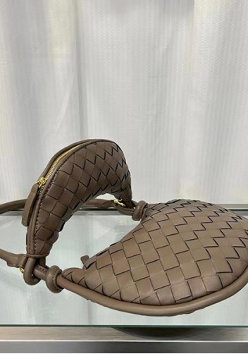 Gemini Woven Shoulder Small Bag Earthy Brown
