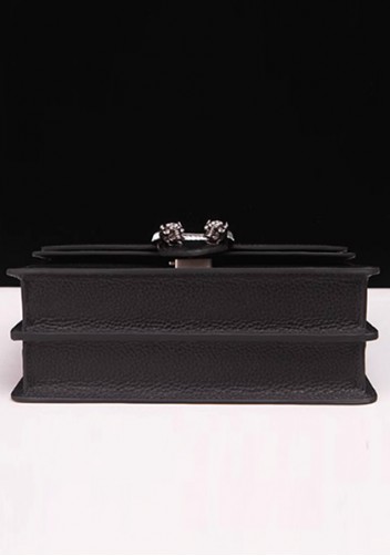 Jess Medium Top handle Leather Shoulder Bag Black