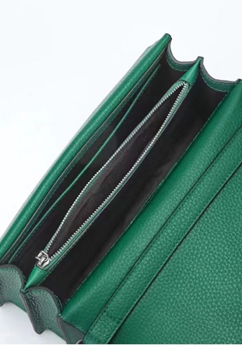Jess Medium Top handle Leather Shoulder Bag Green