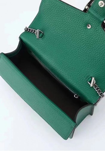 Jess Small Top handle Leather Shoulder Bag Green