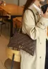 Bonnie Quilted Vegan Leather Medium Chain Shoulder Bag Choco