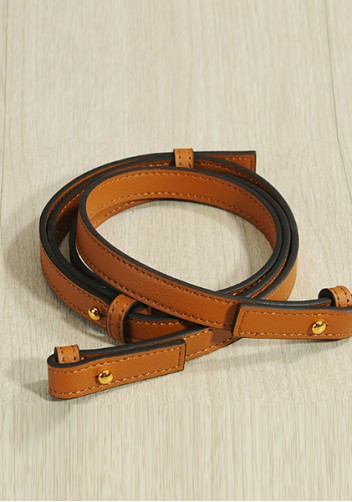 Salsa Medium Leather Clutch Two Straps Camel