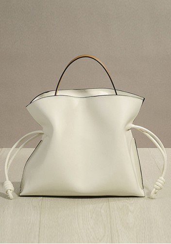 Salsa Medium Leather Clutch Two Straps Cream