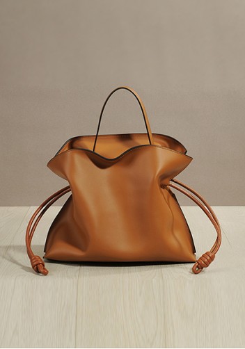 Salsa Mini Leather Clutch Two Straps Camel